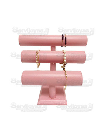 Exhibidor Vinipiel Rosa Bastón Triple Medidas: 20x32x21cm 212R