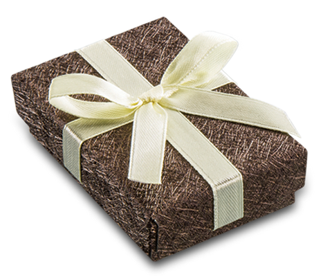 Caja Chocolate Para Arete Largo Para Joyeria