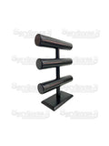 Exhibidor Nacional Vinipiel Negro Baston Triple Lineal 233N