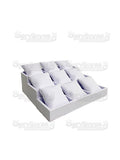Exhibidor Nacional Vinipiel Blanco Escalera 9 Almohadas 241B