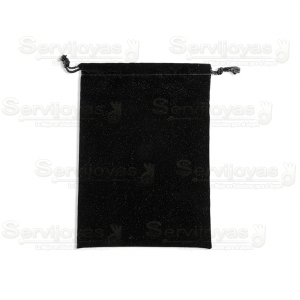 Bolsa de Velour Extra Grande Negra Medidas: 14x20cm 2420.BK