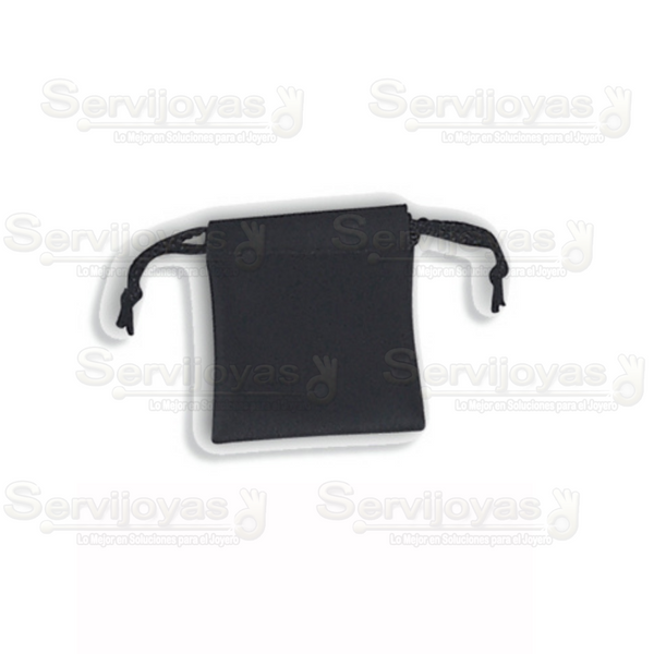 Bolsa Mini De Imitacion Piel Negro Medidas: 7.5x7cm 2450.BK