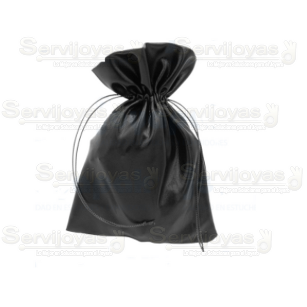Bolsa Metalizada Mediana Negra Medidas: 16.5x11.5cm 2461.BK