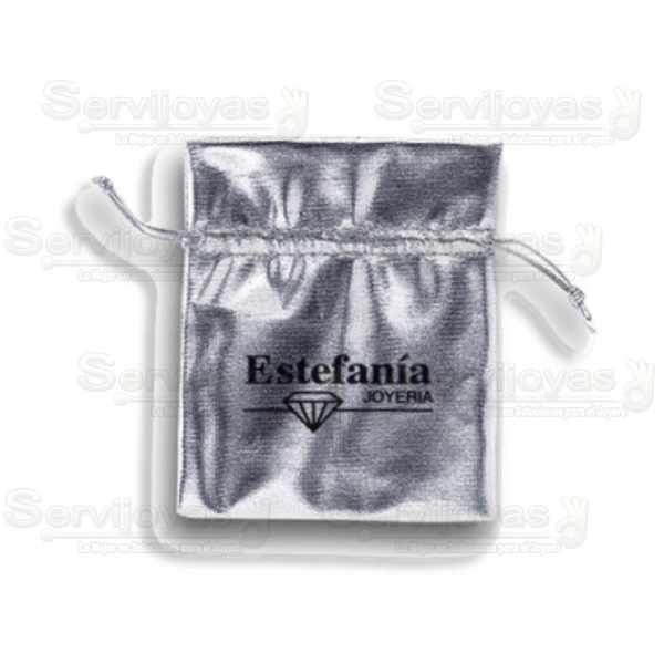 Bolsa Metalizada Chica Plateada Medidas: 10.5x9.5cm 2460.SL