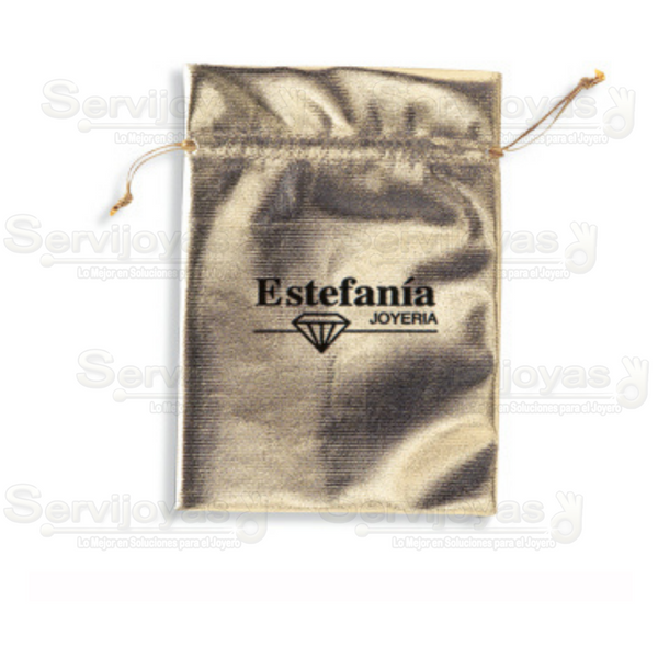 Bolsa Metalizada Mediana Dorada Medidas: 16.5x11.5cm 2461.GD