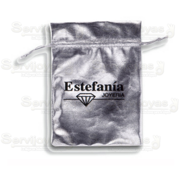 Bolsa Metalizada Grande Plateada Medidas: 19.8x14.5cm 2462.SL