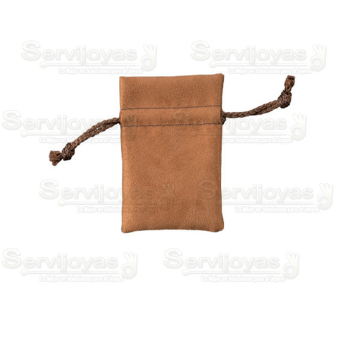 Bolsa Gamuza Chica Café 2520.BR