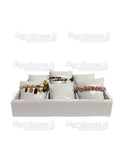 Exhibidor Nacional Vinipiel Blanco Charola 6 Almohadas Relojes/Pulsera 262B