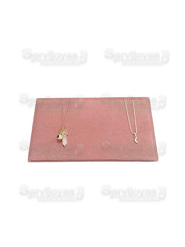 Exhibidor Velour Rosa Tabla Gargantillas Medidas: 26x14x8cm 267VR