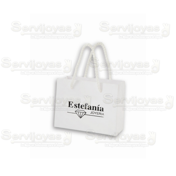 Bolsa Papel Brillante Chica Blanca (paq 10 pzas) 2900.WH