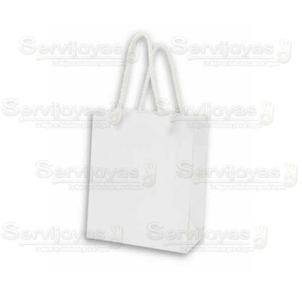 Bolsa Papel Brillante Mediana Blanca (paq 10 pzas) 2901.WH