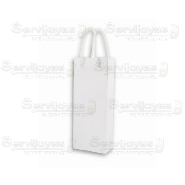 Bolsa Papel Brillante Alargada Blanca (paq 10 pzas) 2902.WH