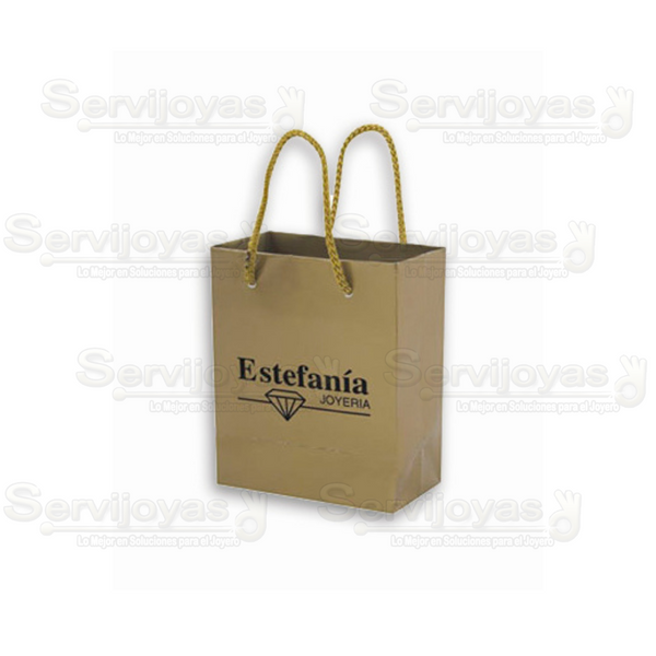 Bolsa Papel Brillante Grande Dorada (paq 10 pzas) 2903.GD