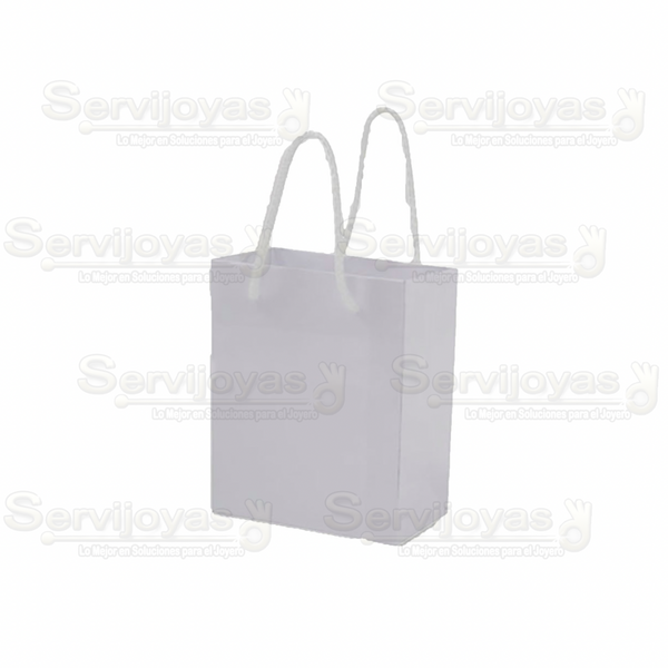 Bolsa Papel Brillante Grande Blanca (paq 10 pzas) 2903.WH