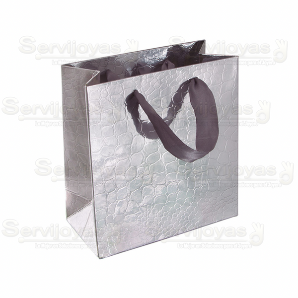Bolsa Coco Chica Plata Medidas: 15x14x7cm 2950.SL