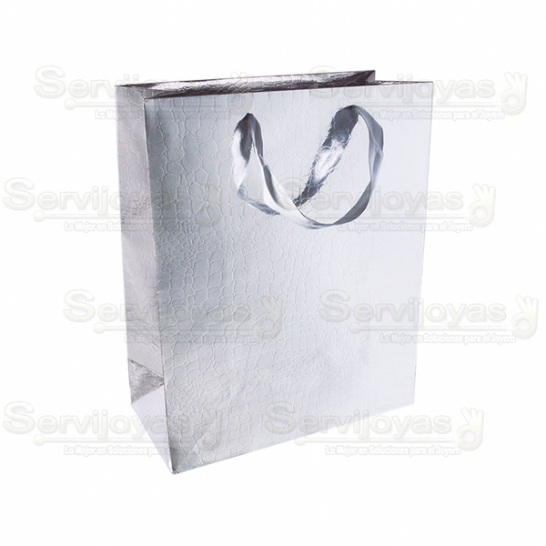 Bolsa Coco Mediana Plata Medidas: 23x18x10cm 2951.SL