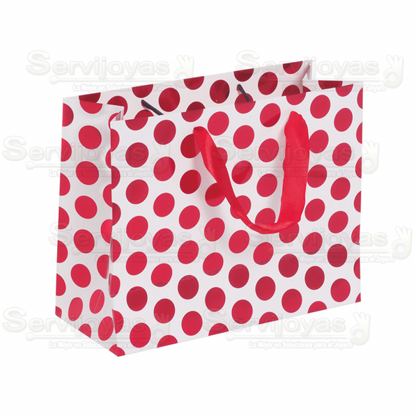 Bolsa Dots Chica Roja Medidas: 23x10x18cm 2960.RD