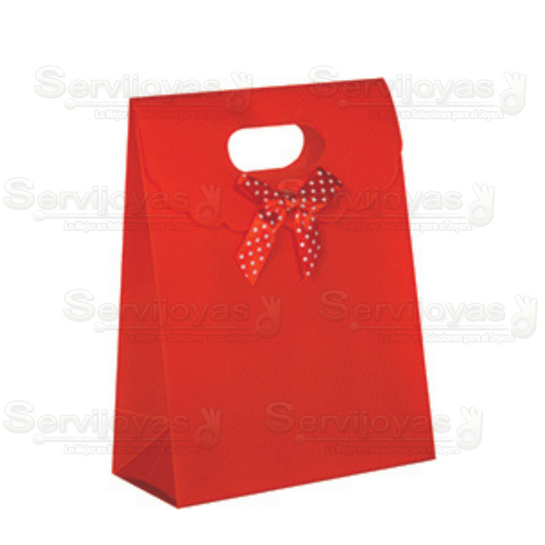 Bolsa Gift Chica Roja Medidas: 12.5x6x16.5cm 2970.RD