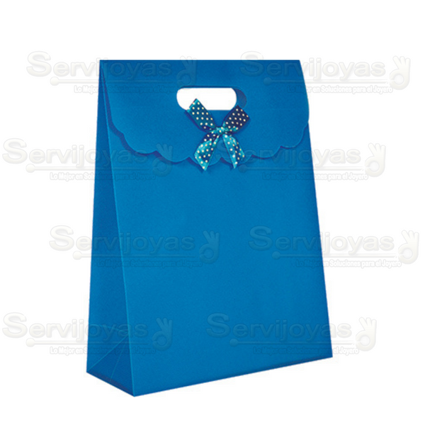 Bolsa Gift Mediana Azul Medidas: 18.5x8x25cm 2971.BL