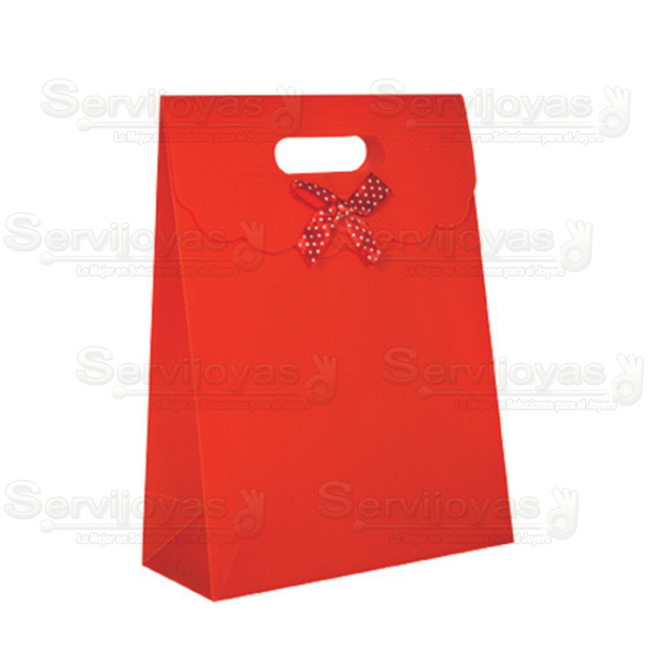 Bolsa Gift Mediana Roja Medidas: 18.5x8x25cm 2971.RD