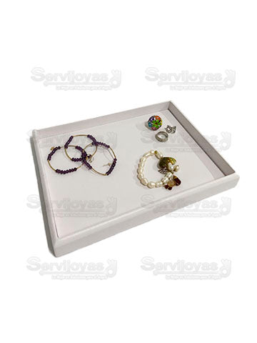 Exhibidor Nacional Vinipiel Blanco Charola Universal Medidas: 22x29x3cm 301B