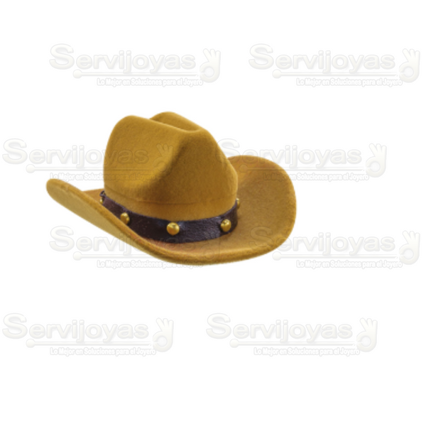Sombrero Tejano Café Medidas: 7.5x9x4cm 3041