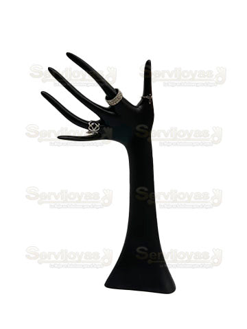 Exhibidor Resina Negro Mano Alta Medidas: 11x33x11cm 306RN