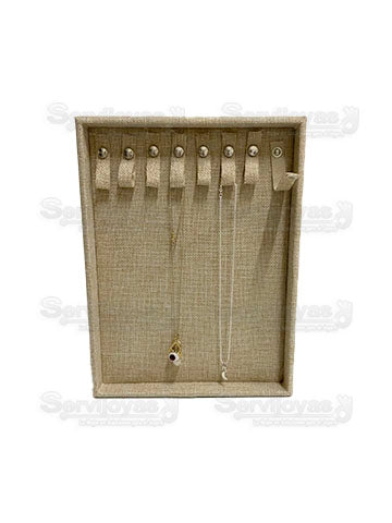 Exhibidor Galant Arena Charola 8 Broches Medidas: 22x29x3cm 308A