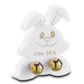 Conejo Blanco 10K Paq. Con 100 Piezas Para Joyeria