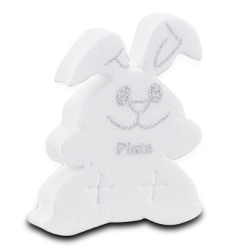 Conejo Blanco Plata Paq. Con 100 Piezas Para Joyeria