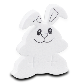 Conejo Blanco Liso Paq. Con 100 Pzas. Para Joyeria