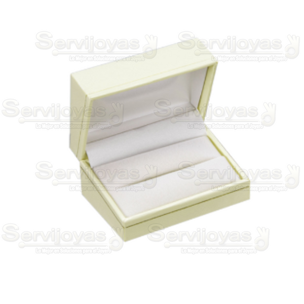 Estuche Delux Carte Argollas Marfil Medidas: 7.5x5.1x3.7cm 3804.DX