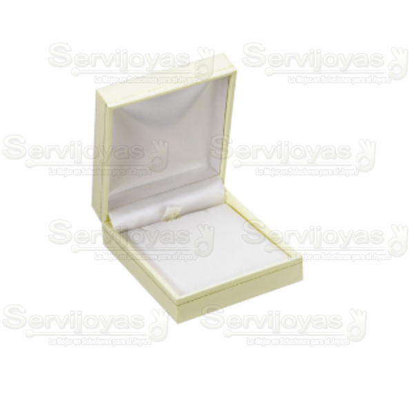 Estuche Delux Carte Dije Mediano Marfil Medidas: 8x7x3cm 3806.DX