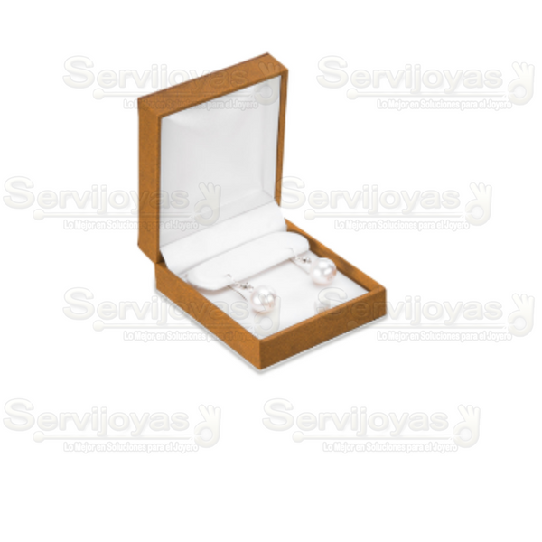 Estuche Italia Beige Arete Mediano Medidas: 6.9x8x3.2cm 4405.BG