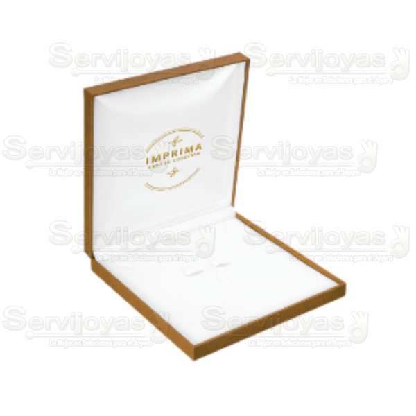 Estuche Italia Beige Collar Medidas: 19.2x19.7x3.7cm 4410.BG