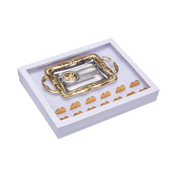Caja con Ventana para Charola y Arras Chica Medidas: 15.3x12.1x2.5cm 4600