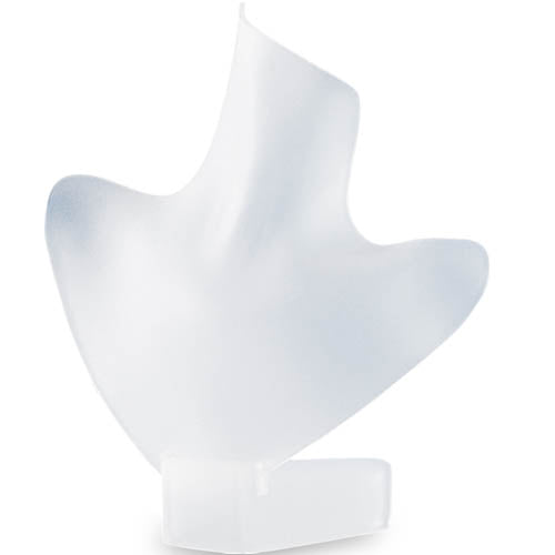 Exhibidor Acrílico Frost Cuello Torso para Collar Medidas: 19x9x22cm 5307