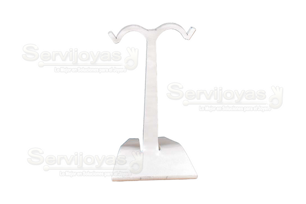 Exhibidor Acrílico Mármol Gris Farol Chico para Aretes Largos Medidas: 3.9x3.5x7cm 5310.MG