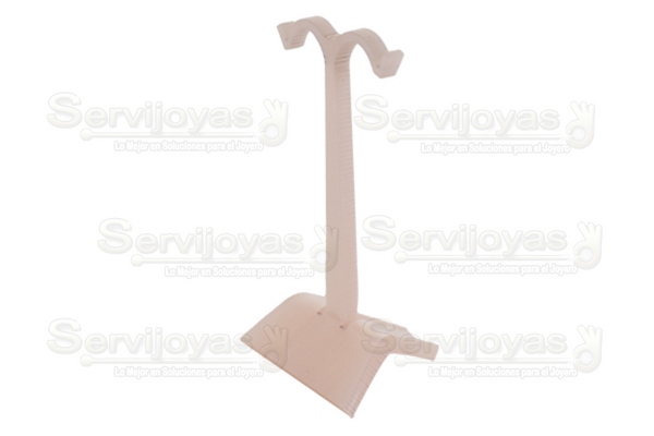 Exhibidor Acrílico Mármol Rosa Farol Grande para Aretes Medidas: 5.5x5.2x10.6cm 5311.MP