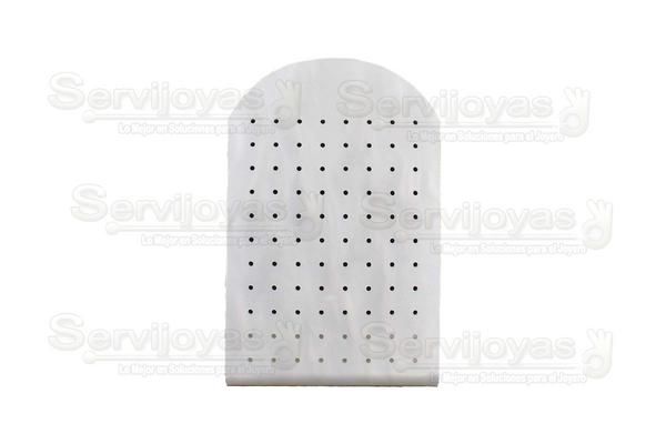 Exhibidor Acrílico Mármol Gris para 44 pares de Broqueles Medidas: 9x4.3x15.5cm 5322.MG