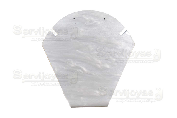 Exhibidor Acrílico Mármol Gris para Juego: Cadena con Dije y Aretes Medidas: 11.2x4.7x11.9cm 5328.MG
