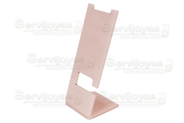 Exhibidor Acrílico Mármol Rosa para 1 Reloj Medidas: 5x4.4x14.4cm 5340.MP