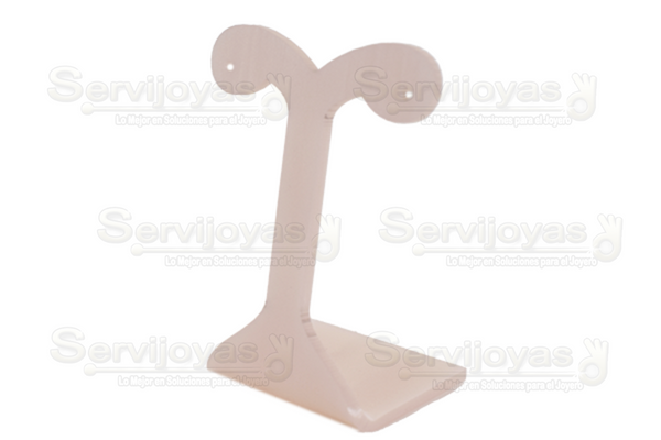 Exhibidor Acrílico Mármol Rosa "T" Chico para Aretes Medidas: 5.9x4.3x8cm 5348.MP