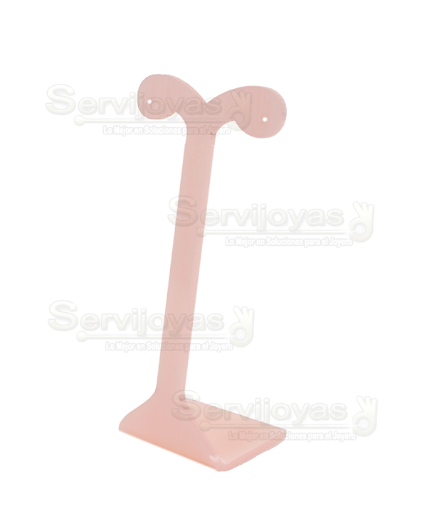 Exhibidor Acrílico Mármol Rosa "T" Grande para Aretes Medidas: 5.3x4x12.4cm 5349.MP