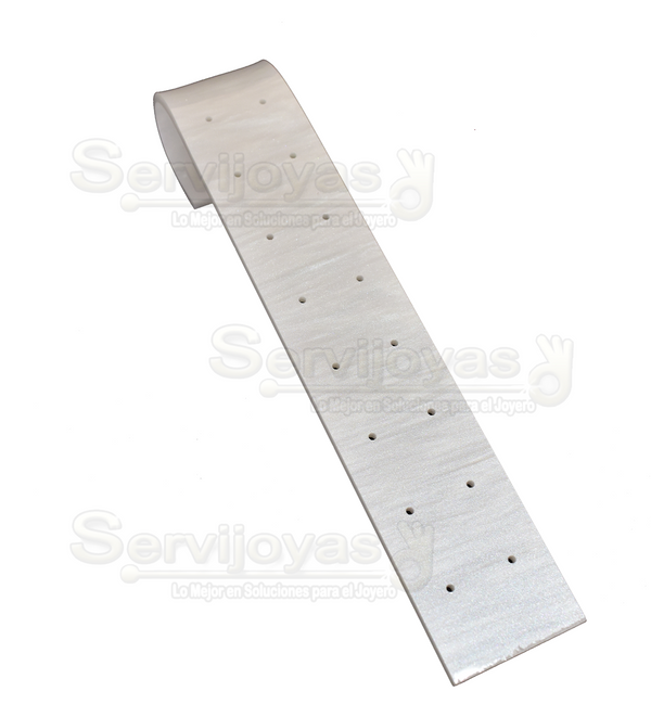 Exhibidor Acrílico Mármol Gris Rampa para Broqueles Medidas: 20x3.8x3.4cm 5350.MG