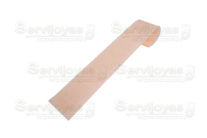 Exhibidor Acrílico Mármol Rosa Rampa para Broqueles Medidas: 20x3.8x3.4cm 5350.MP
