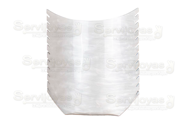 Exhibidor Acrílico Mármol Gris para 11 Cadenas Medidas: 18x9x17.5cm 5361.MG