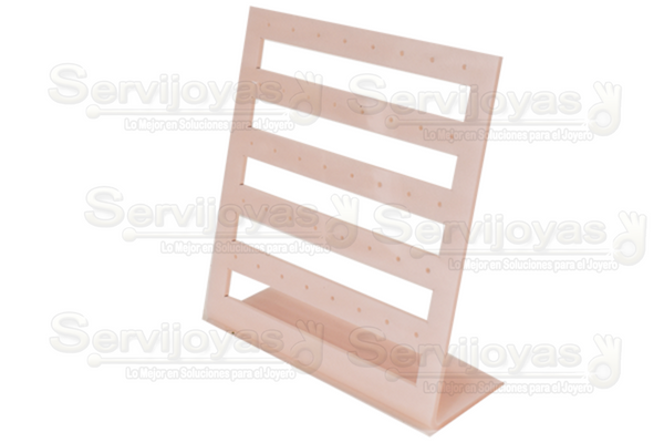 Exhibidor Acrílico Mármol Rosa para 20 Pares de Huggies Medidas: 14x6x16cm 5435.MP