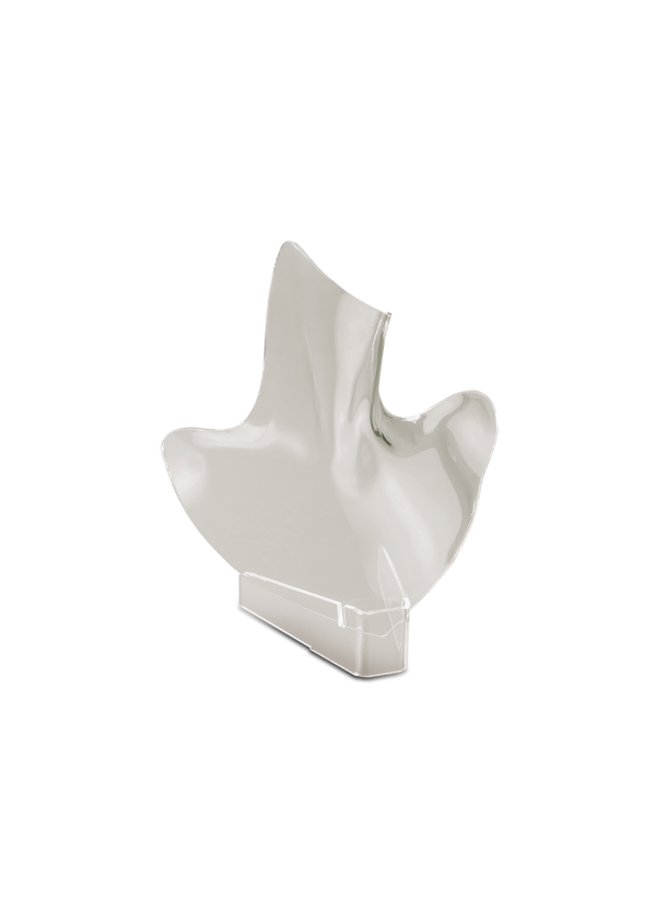 Busto Acrilico Transparente Para Joyeria