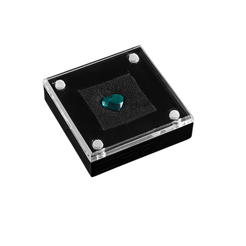 Capsula de Acrílico Transparente Grande para Piedra Medidas: 6x6x2cm 5575